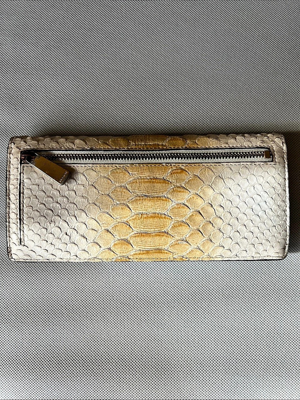 Vintage Coach Python Beige Wallet - Picture 2 of 6